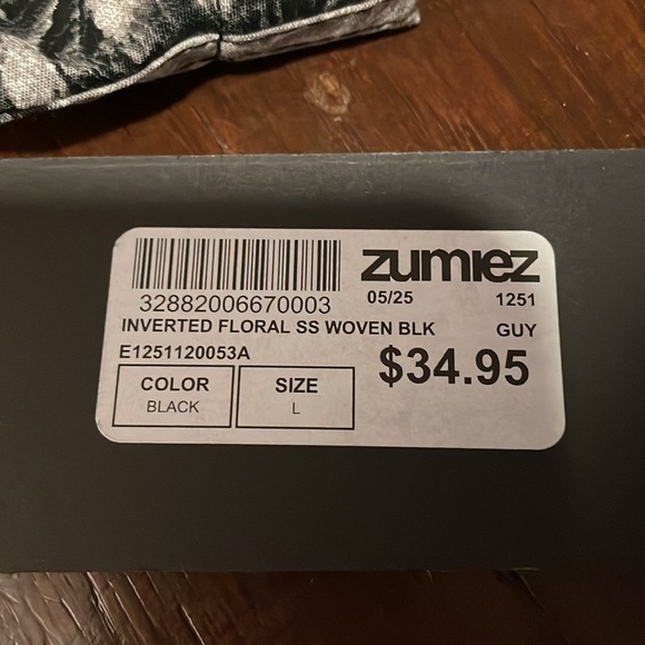 Men’s Empyre Button Down Floral Collared Cotton Short Sleeve Shirt Large - Picture 15 of 16